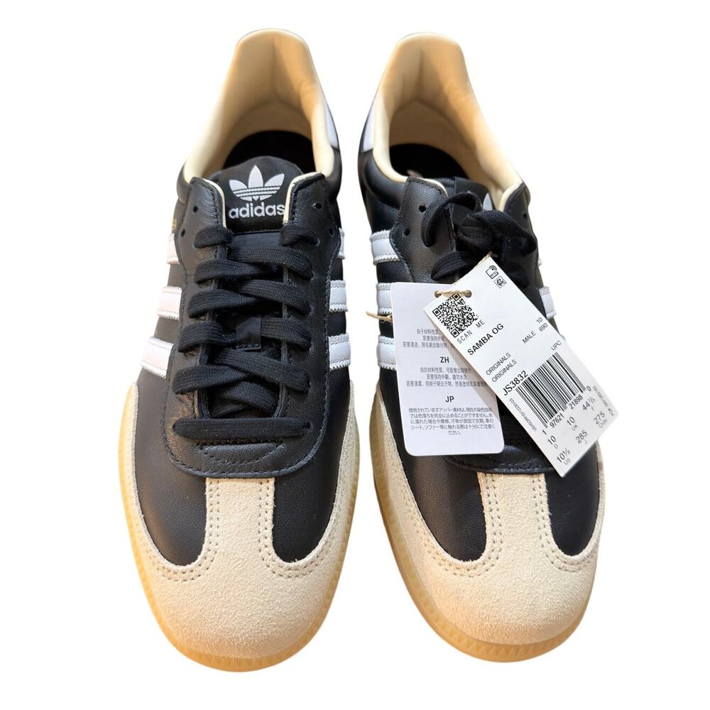 adidas Samba OG Men’s 10.5 Black White Gum Suede Leather Sneakers NWB - Picture 7 of 7